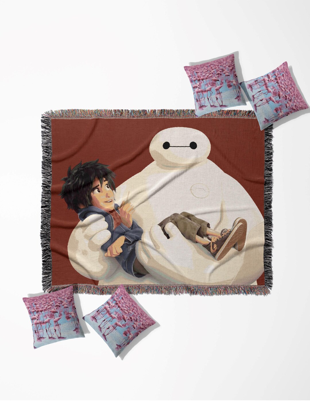 Big Hero 6 Baymax Woven Blanket, Wall Tapestry, Throw, Home Decor