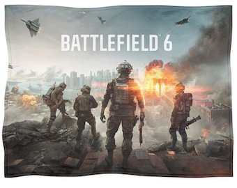 Manta de Battlefield 6, manta de forro polar, decoración del hogar, ropa de cama