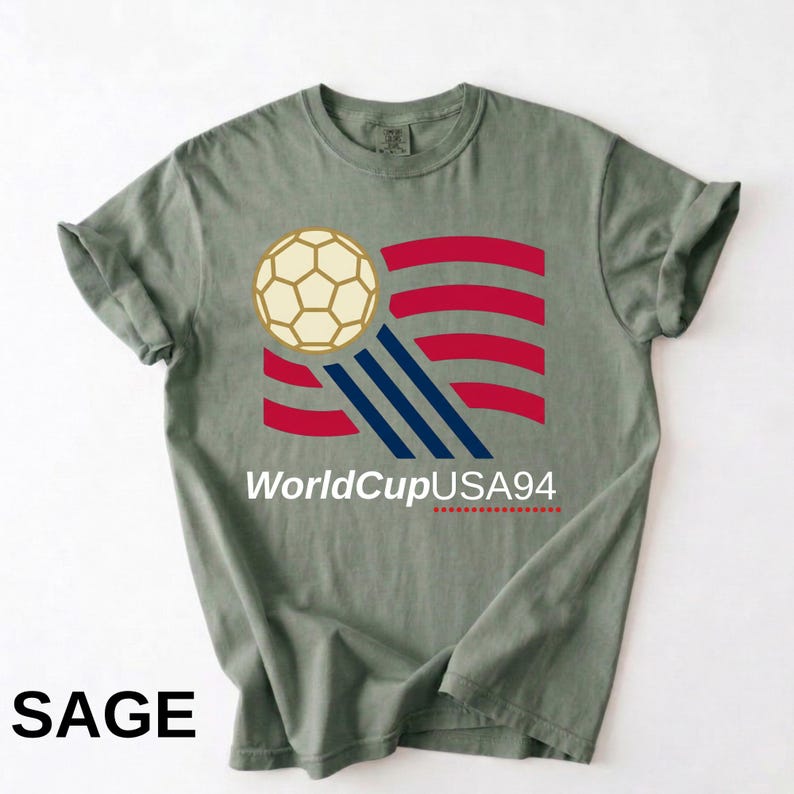 Vintage World Cup USA 94 Shirt Comfort Colors, Retro Soccer Tee, 90s Football Graphic Tee, USA Soccer Fan Shirt, WorldCup94 Tee