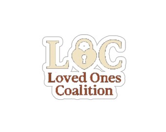 Pegatinas troqueladas de la Coalición de Seres Queridos, calcomanías significativas de apoyo, regalo para activistas, pegatinas para portátiles, empoderamiento comunitario