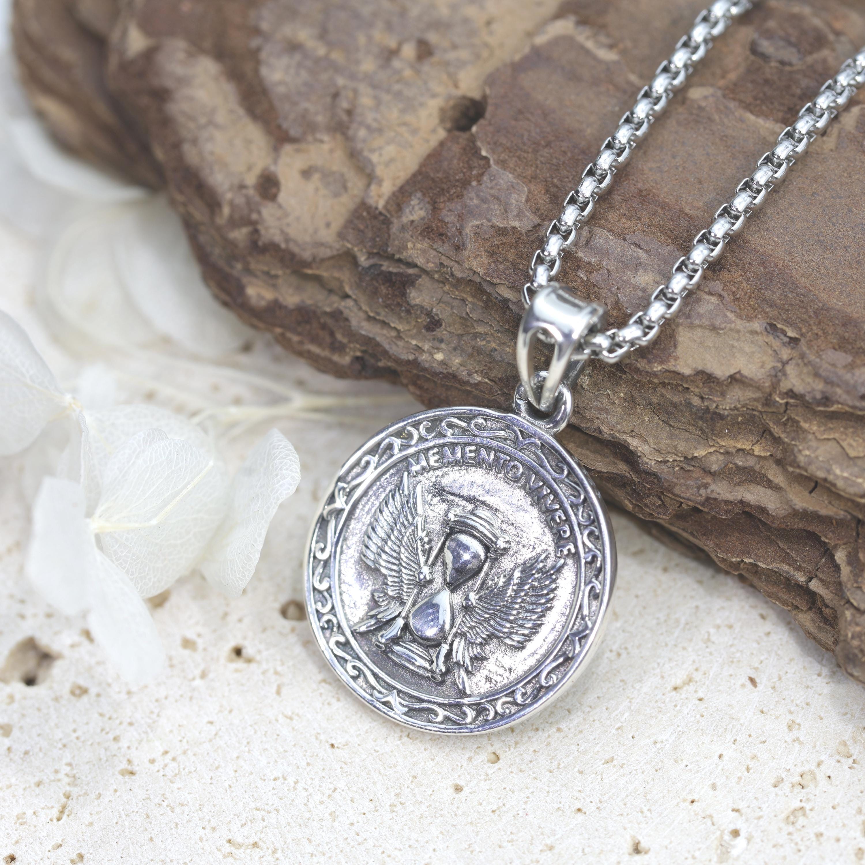 Silver Skull Necklace - Etsy