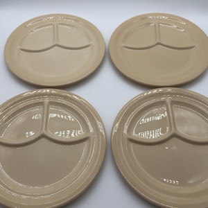 Adobe Ware Syracuse China Tan Divided Dinner Plate | Choose Quantity