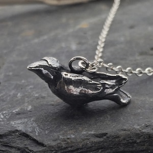Raven Necklace sterling silver 'Edgar'