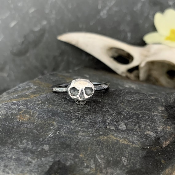 Skull Ring, silver skull ring, Skeleton Jewelry, skull jewellery, rock, gothic, skulls