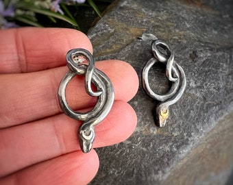 Snake Pendant - ‘Violet’ snake pendant, snakes, snake charm. (No chain)
