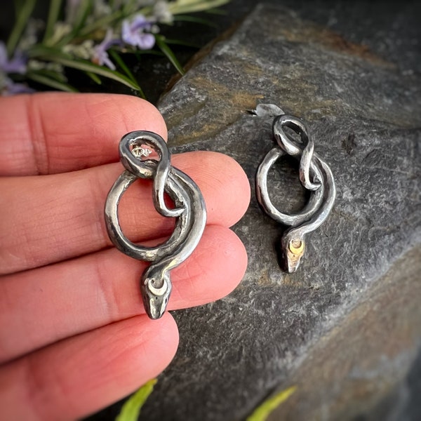 Snake Pendant - ‘Violet’ snake pendant, snakes, snake charm. (No chain)