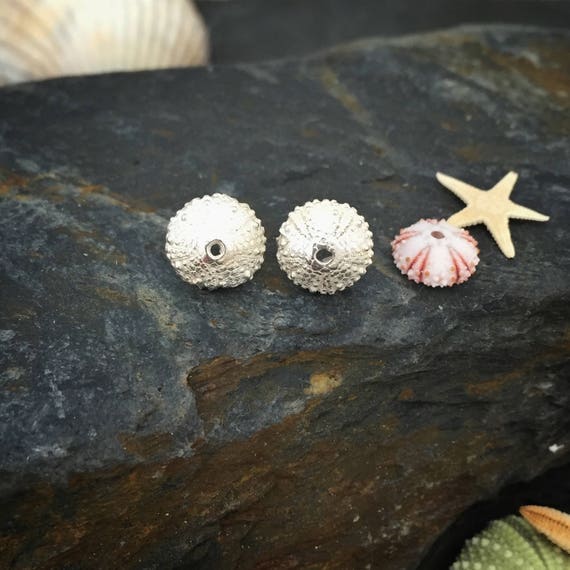 Tiny Sea Urchin Ear Studs Earrings 