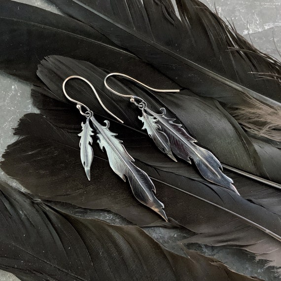 Buy Wild and Free Bohemian Feather Earrings Long Feather Hair Online in  India  Etsy