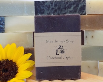 Patchouli Spice Soap: All Natural Cinnamon & Clove Bar