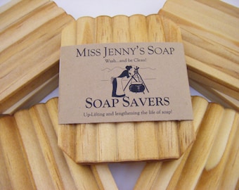 Handmade Pine Wood Soap Saver: Rustic Bathroom Soap Dish