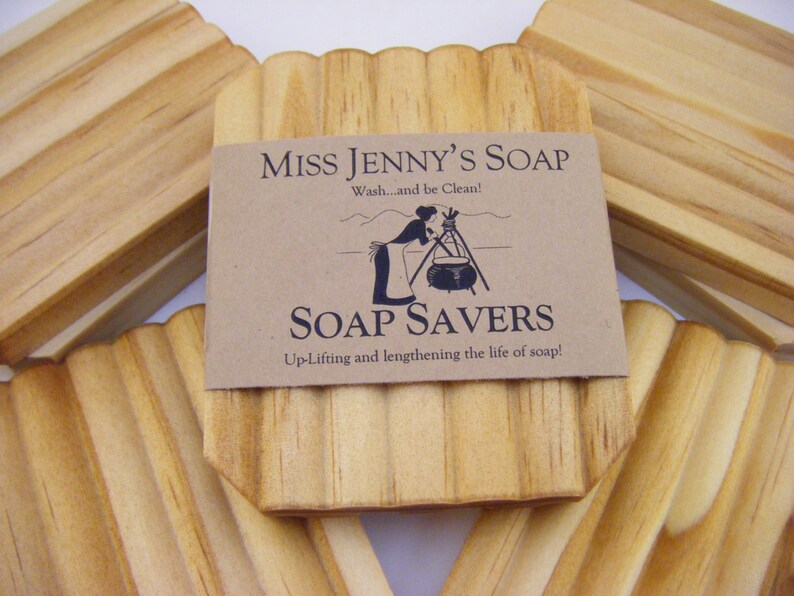 Handmade Pine Wood Soap Saver: Rustic Bathroom Soap Dish image 1