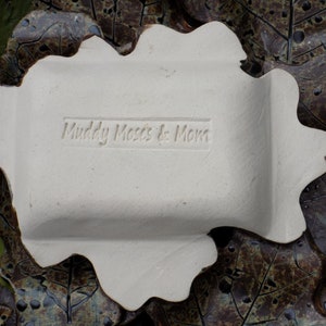 Mountain Leaf Soap Dish Handmade Stone Soap Tray Stamped Soap Holder Small Jewelry Dish Homemade Soap Dish Thinking of You Gift image 10