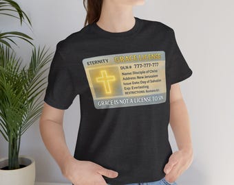 Christian Grace Lizenz-T-Shirt: Glaube inspiriertes Kleid