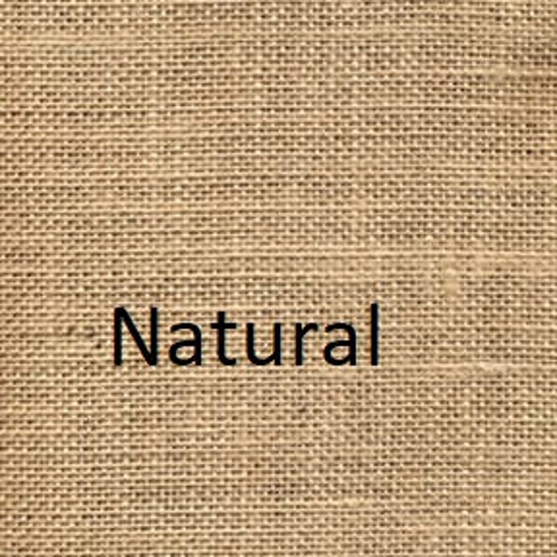 Burlap Window Shade, 'The Key West' with fringed jute ties, 3 widths, 42L,for single windows by Jackie Dix image 5