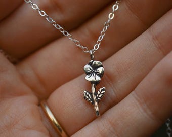 Ketting klein viooltje