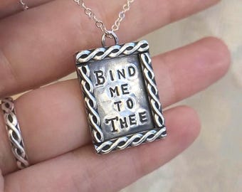 Bind Me to Thee Necklace - Christian Sterling Silver Necklace