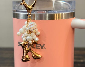 SparkleClip Initial tumbler and bag charm!!