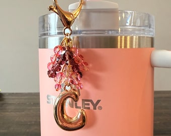 SparkleClip Initial ‘C’ tumbler and bag charm!!