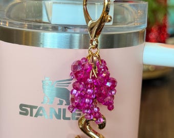 SparkleClip Initial ‘S’ tumbler and bag charm!!