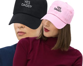 Adult Humor YES DADDY Embroidered Baseball Hat Dad Caps Baby girl Barbie Quote