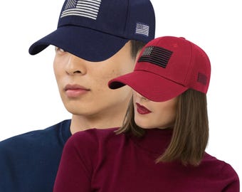 American Flag USA Embroidered baseball cap Patriotic Pride cap America First Hat