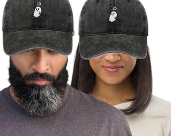 Sombrero fantasma Disfraces de Halloween Bordado Vintage Gorra de fantasma Papá Mamá