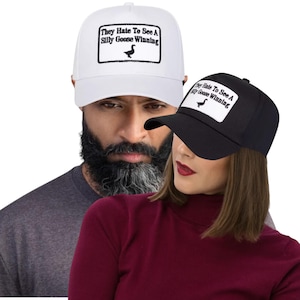 They hate to see a Silly Goose winning Embroidered patch cap goose on the loose gifts