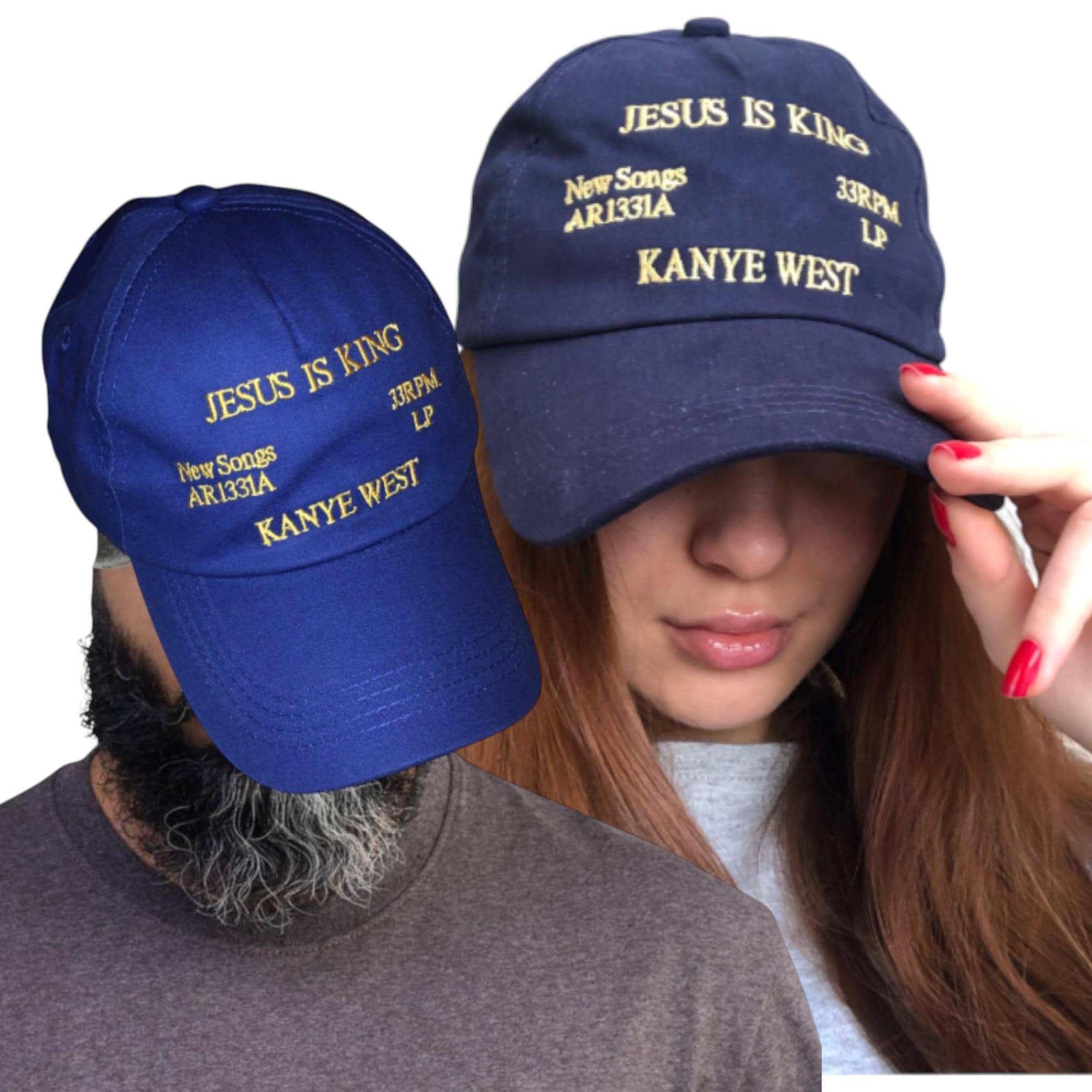Jesus is King Kanye West Embroidery Baseball Cap Christian Bible