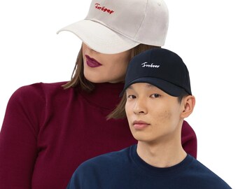 Forever Embroidered baseball cap gift for him funny hat gifts for her Xmass gift