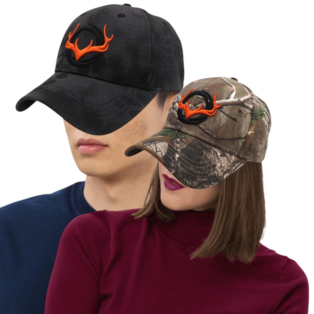 Deer Head Horn Embroidered Baseball Cap Fishing Cap Hunting Dad Hat ...