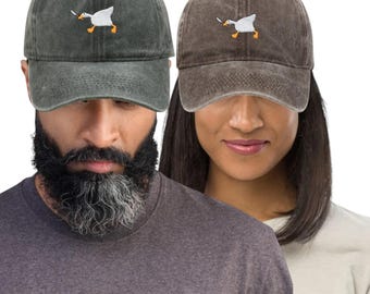 Embroidered Silly Goose vintage hat got too silly goose on the loose