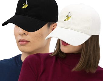 BANANER Basebollkeps Broderad pappakeps Frukt Tropisk mat Apa-keps