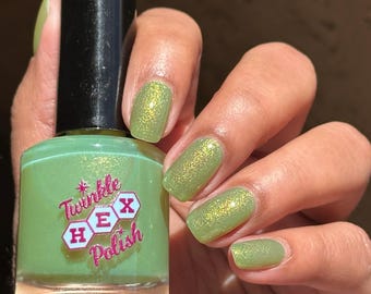 Frost Again. Cover the Plants. Solar Nail Polish, Handmade,