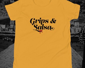 Grips & Salsa, Youth Short Sleeve BJJ T-Shirt
