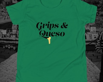 Grips & Queso, Youth Short Sleeve BJJ T-Shirt