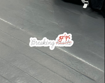 Breaking Grips, 3" Bubble-free Vinyl BJJ Kiss-cut sticker