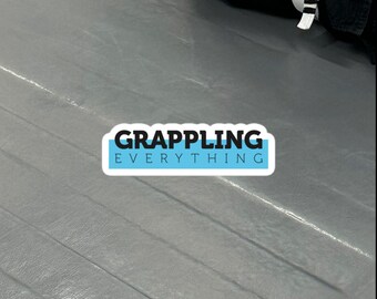 Grappling Everything, 3" Bubble-free Vinyl BJJ Kiss-cut sticker