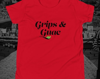 Grips & Guac, Youth Short Sleeve BJJ T-Shirt