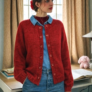 Beginner Cardigan Knitting Pattern PDF