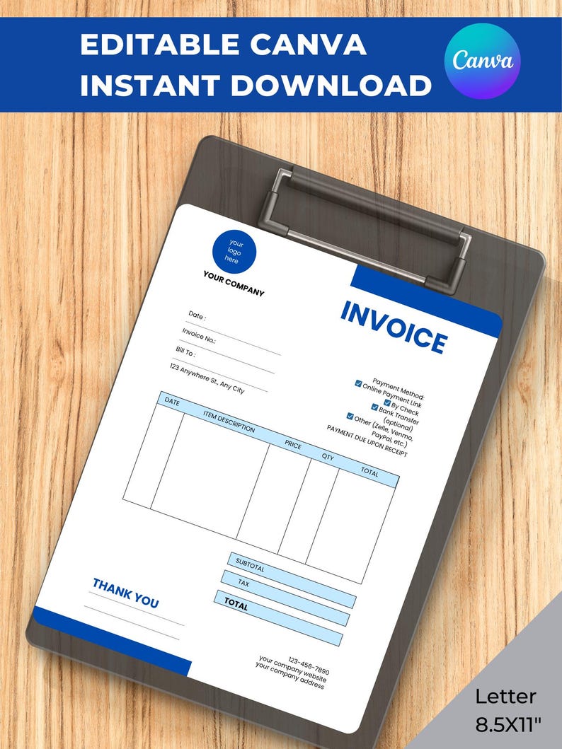 Solar Panel Cleaning Invoice Template: Editable Business Form | Canva ...