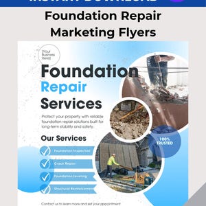 Templates für die Installation von Flyern zur Reparatur: Bearbeitbares Design (Canva, Instant Download)