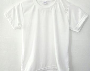 Uniseks blanco sublimatie-T-shirt voor kinderen maat 5