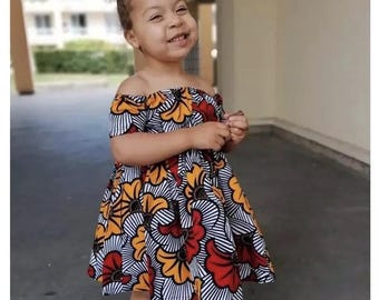 African Print Kids Clothes | Ankara Baby Girl Outfits | Ankara Dress For Girls | Girls African Print Dress / African print girl dress