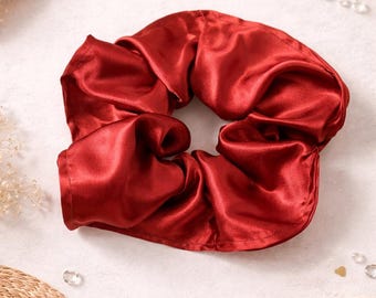 Elastici per capelli in raso/seta fatti a mano / Mini, Regular e Jumbo / Elastici lisci per capelli. Ritiro in zona gratuito.