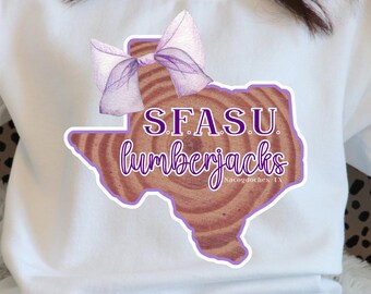 Descarga instantánea de la camiseta digital femenina de Stephen F. Austin SFA Lumberjacks
