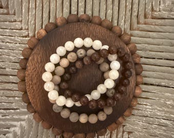 Beaded bracelet stack