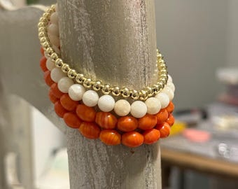 Beaded bracelet stack