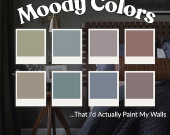 Benjamin Moore Moody Paint Color Palette: Interior Design Guide (Digital Download)