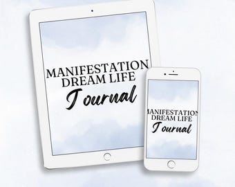 Digital Manifestation Journal, Law of Attraction Planner, Self Empowerment Workbook, Vision & Goals, Printable Life Planner