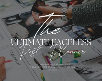 The Ultimate PLR Social Media Planner, Editable Content Calendar, Instagram Post & Story Tracker, Digital Business Tool